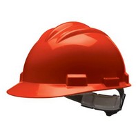 Bullard 61RDR Bullard S61 Series Red Safety Cap With 4 Point Ratchet Headgear And Cotton Browpad